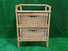 Rattan Chest of Drawers, Wooden Dresser, Handmade Chest of Drawers with Frame, Chest of Drawers for Bedroom