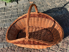 Large Wicker Basket, Large Gathering Basket, Firewood Basket, Big Display Basket, Willow Basket