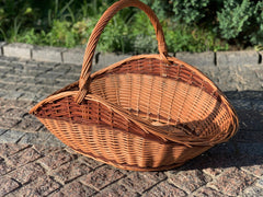 Large Wicker Basket, Large Gathering Basket, Firewood Basket, Big Display Basket, Willow Basket