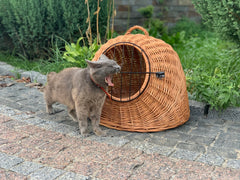 Wicker Pet Carrier, Pet Basket, House for animals