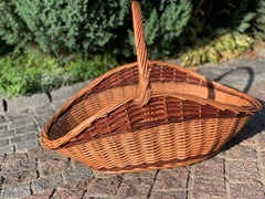 Large Wicker Basket, Large Gathering Basket, Firewood Basket, Big Display Basket, Willow Basket