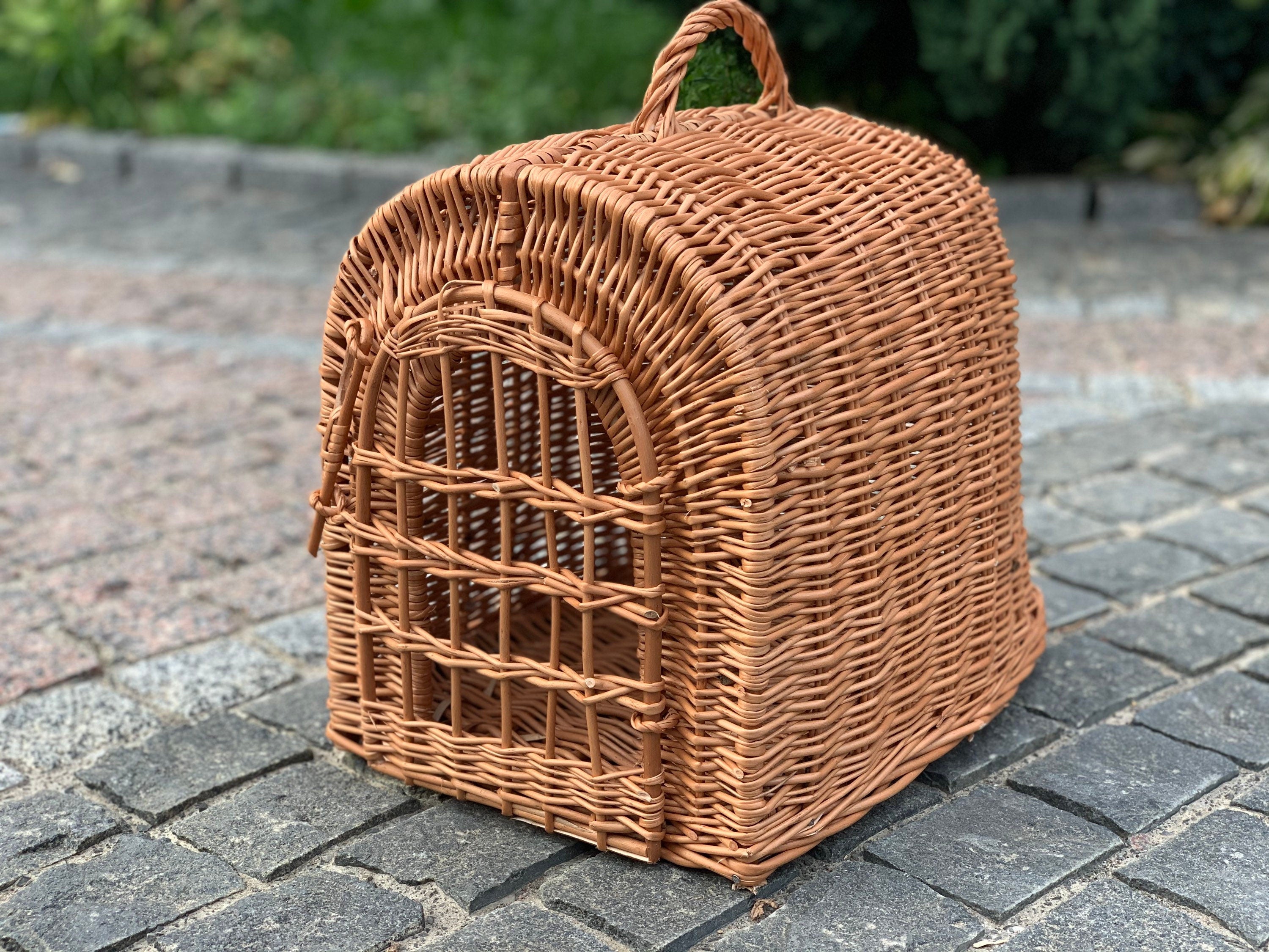 Wicker Pet Carrier, Pet Basket, House for animals