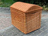 Wicker laundry basket, wicker basket, wicker basket for bathroom