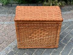 Wicker laundry basket, wicker basket, wicker basket for bathroom