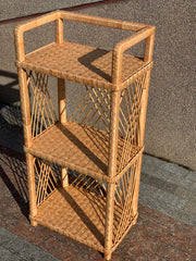 Mother's day gift, Wicker Shelf, 3-Shelf Unit Available, Plant Shelf