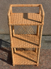 Mother's day gift, Wicker Shelf, 3-Shelf Unit Available, Plant Shelf