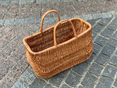 Wicker shopping bag, Handwoven Picnic Basket, Picnic Wicker Basket, Picnic Basket, Country Basket