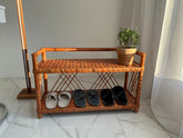 Wicker Shelf, Wicker Shoe Rack, Shoe Rack Bench, Wicker Shelf, Storage shelf, Bookshelf, Plant shelf, Rattan shelf