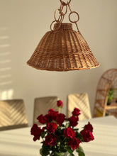 Wicker Lamp Boho Style, Lampshade Pendant, Simple old style retro, wicker rattan ceiling pendant light