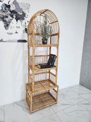 Wicker Shelf, Boho Shelf, Rack Bookshelf Storage, Shelf Plant, Shelf Boho Decor, Bookshelf, Rattan Shelf, Room Decor Boho