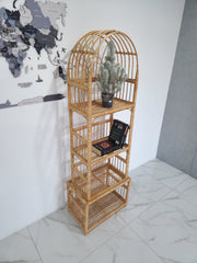 Wicker Shelf, Boho Shelf, Rack Bookshelf Storage, Shelf Plant, Shelf Boho Decor, Bookshelf, Rattan Shelf, Room Decor Boho