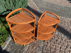 Wicker Shelf, 3/4 tier shelf, Storage shelf