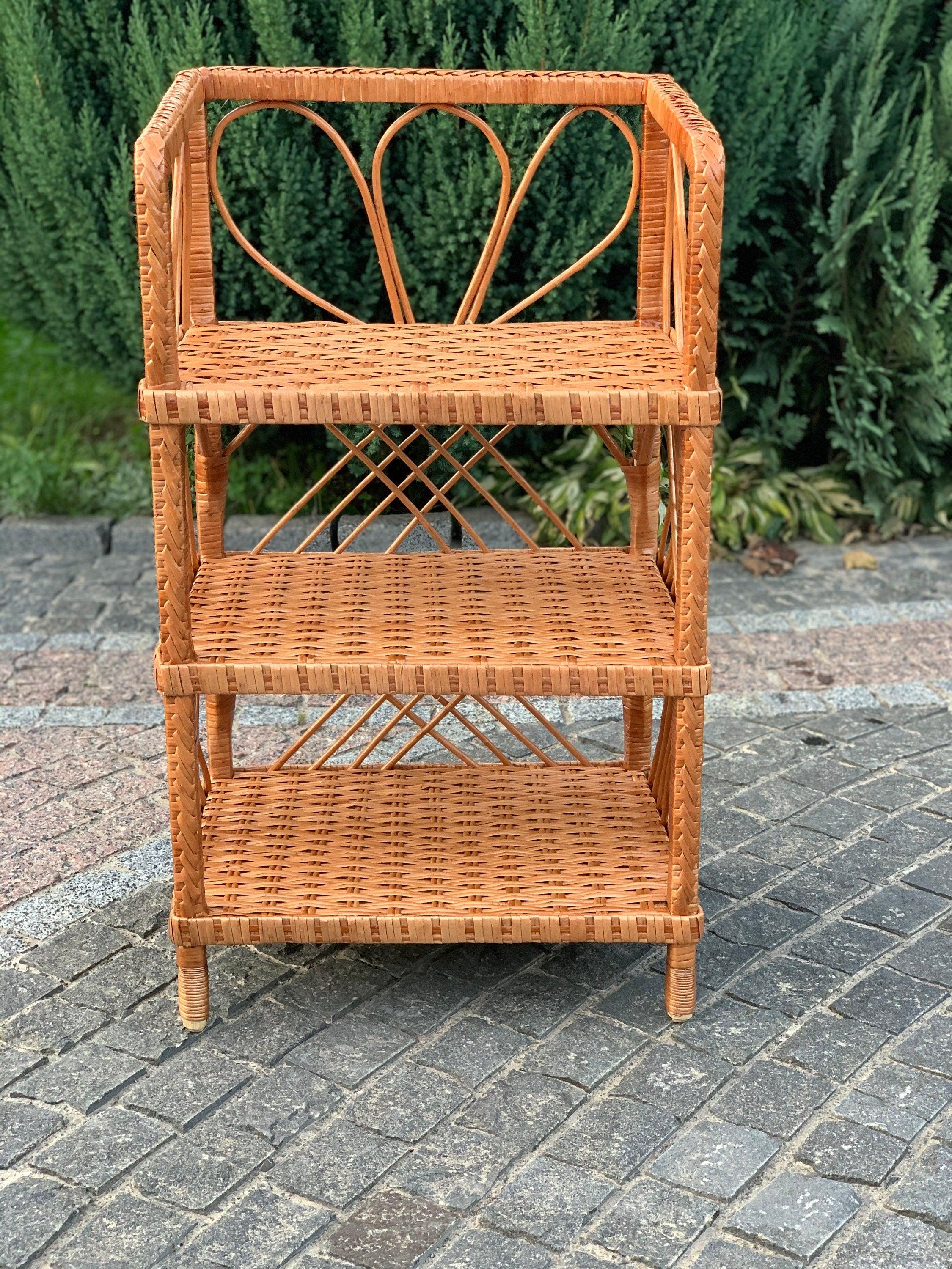 Wicker Shelf, Storage shelf, 2/3/4/5-Shelf Unit Available, chest of drawers for shoes