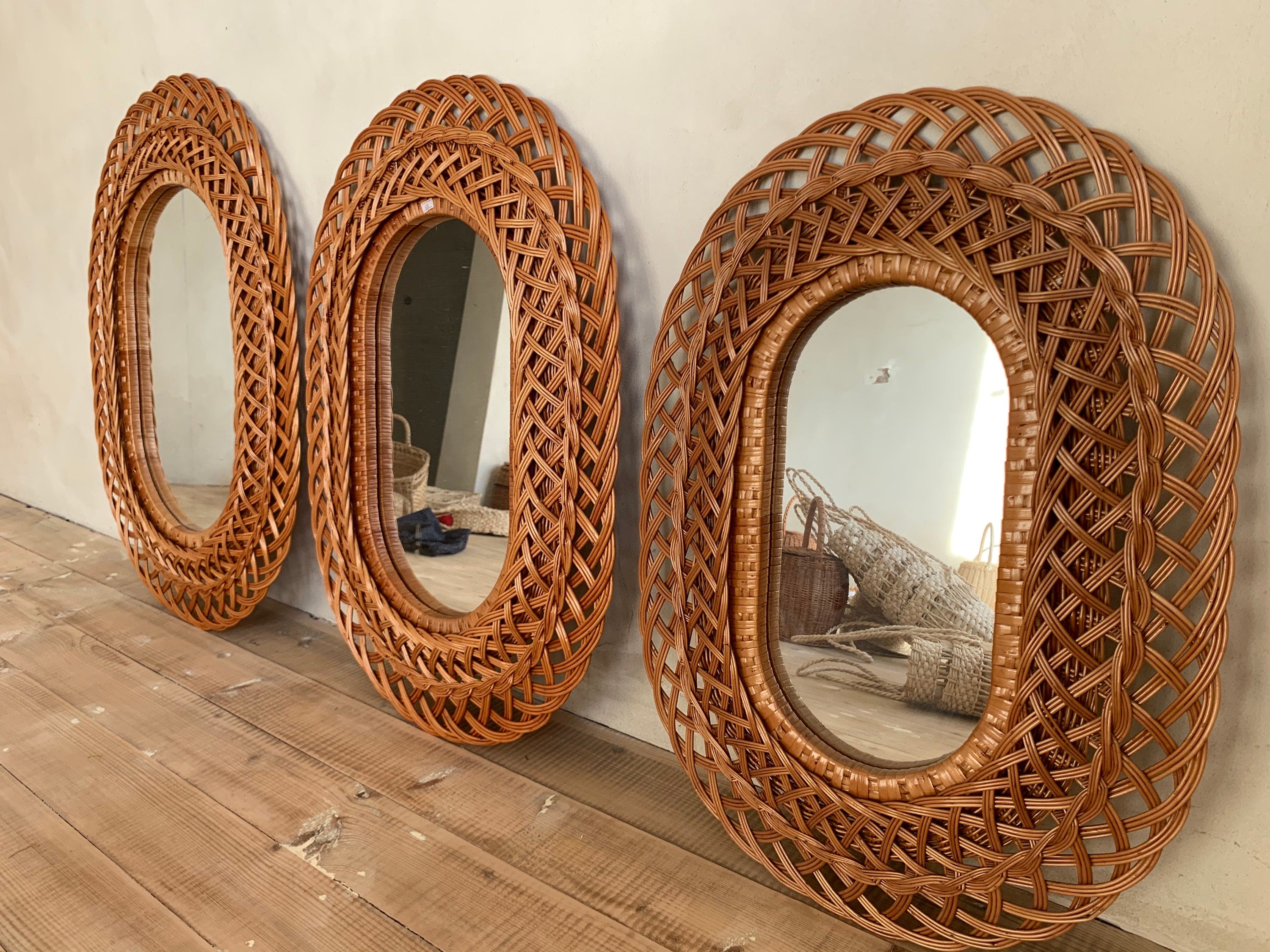 Vintage mirror, living room mirror, large mirror