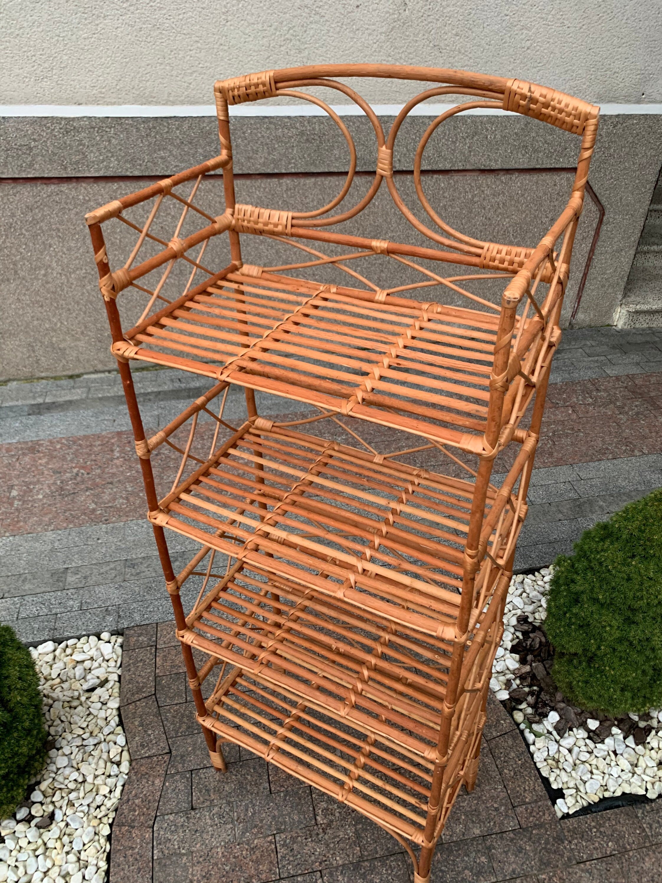 Wicker Shelf, Storage shelf, Plant shelf, Rattan shelf, Plant stand