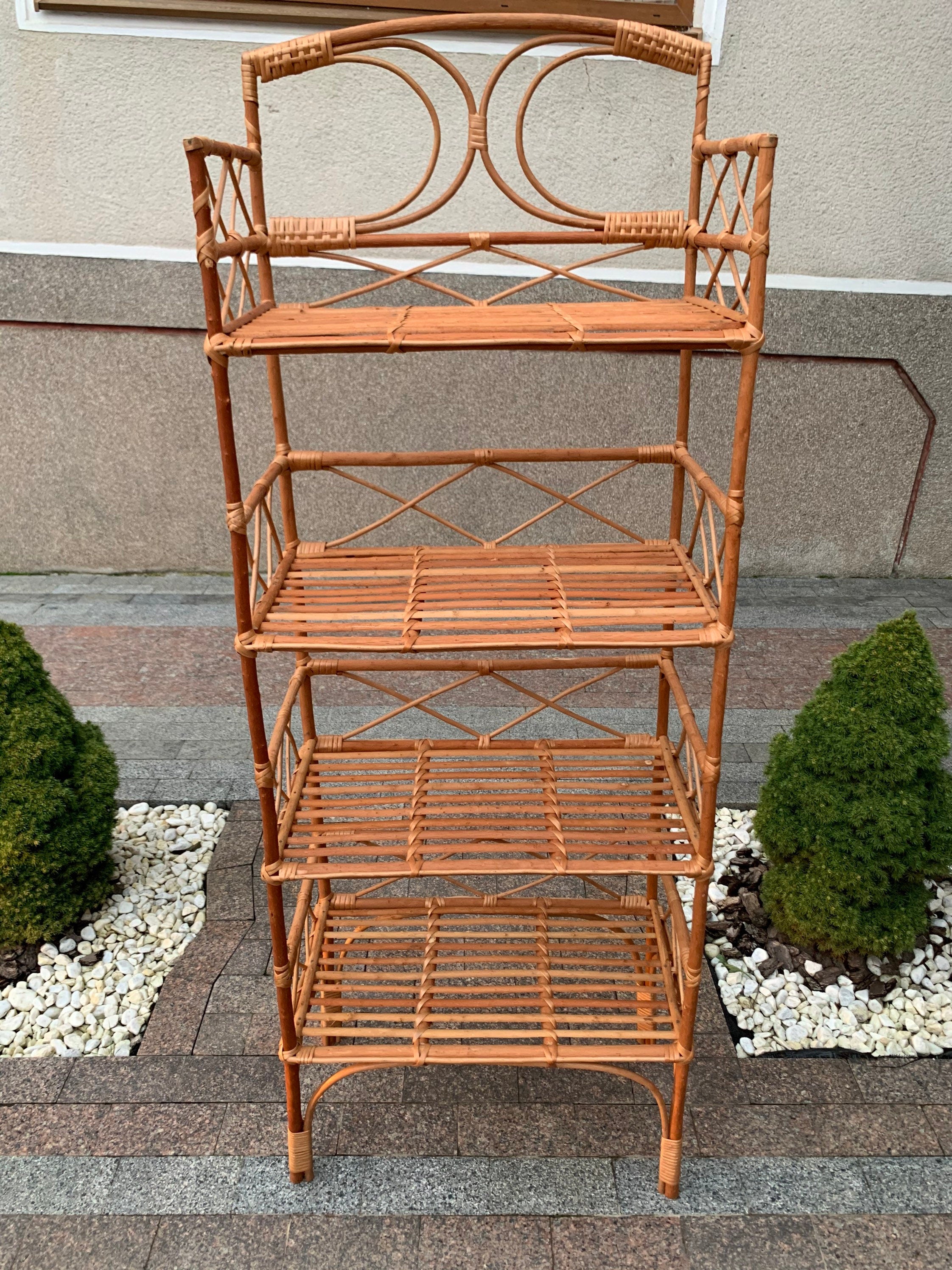 Wicker Shelf, Storage shelf, Plant shelf, Rattan shelf, Plant stand