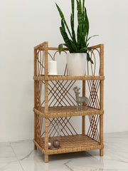 Wicker Shelf, Storage shelf, 3-Shelf Unit Available, chest of drawers for shoes