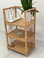 Wicker Shelf, Storage shelf, 3-Shelf Unit Available, chest of drawers for shoes