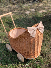 Wicker Baby Carriage, Doll Stroller, Doll Pram, Wicker Doll Stroller, Wicker Doll Pram, Wicker Willow Doll Stroller