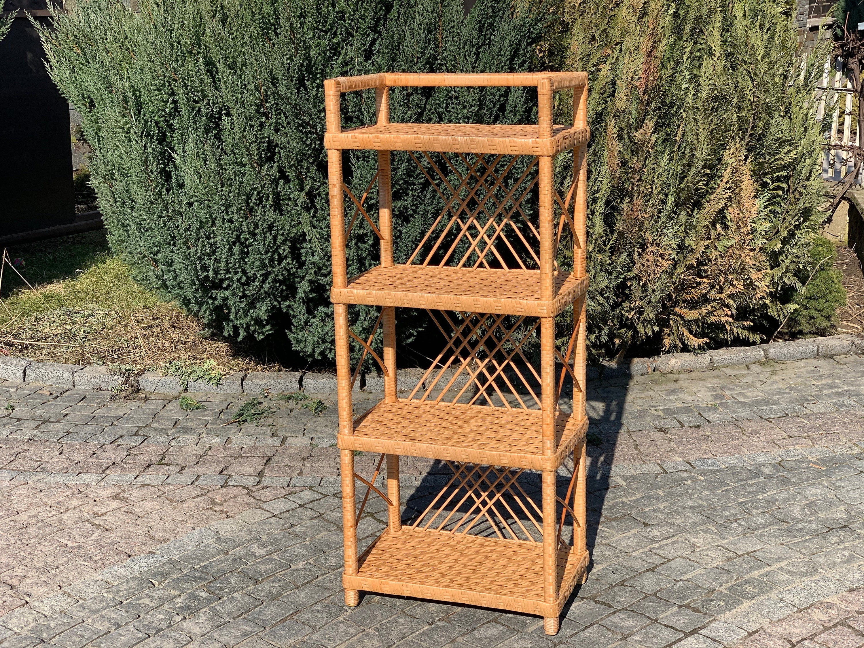 Wicker Shelf, Storage shelf, 2/3/4/5-Shelf Unit Available, 100% Natural