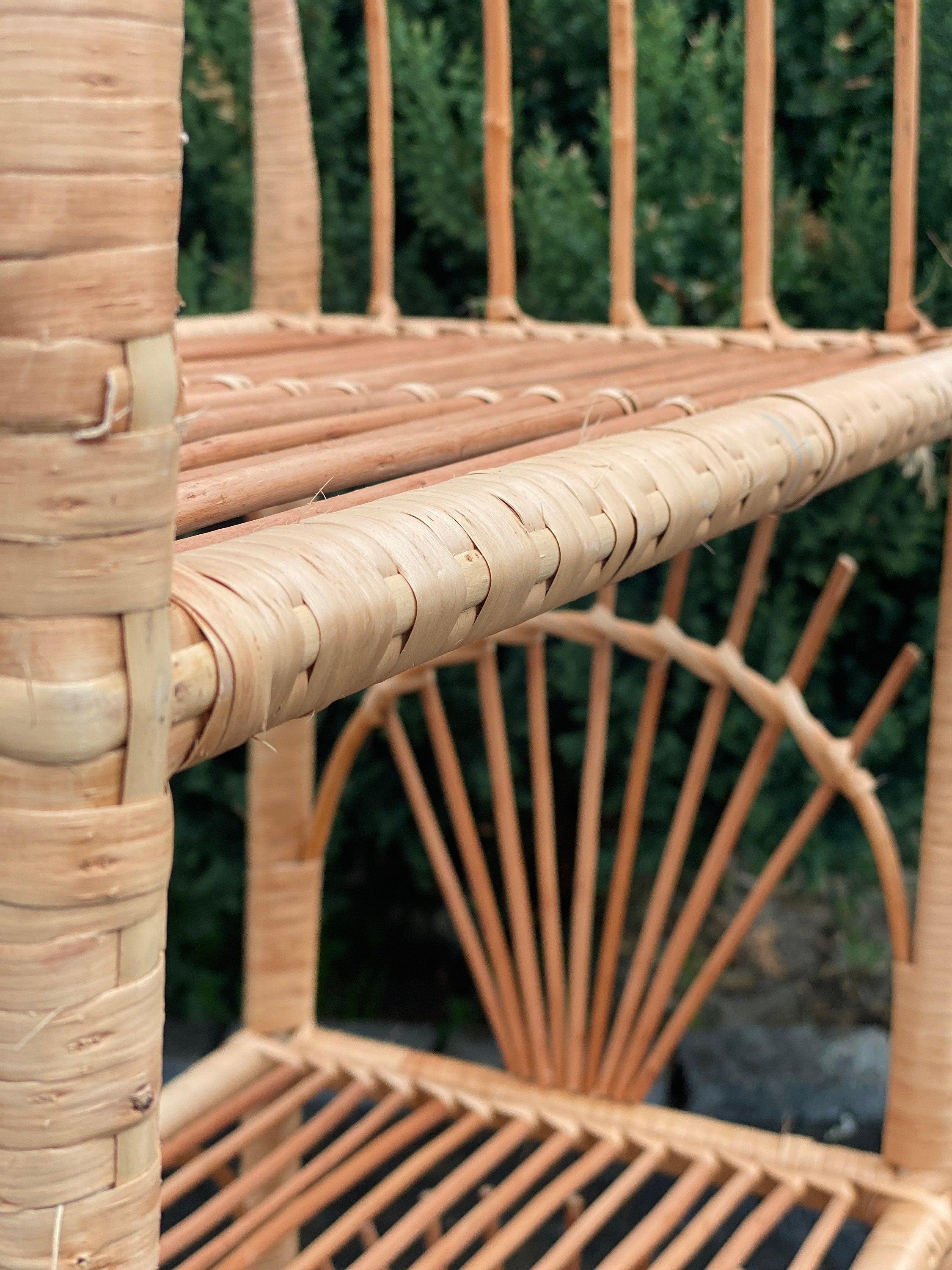 Wicker Shelving Unit, Wicker bookshelf, Wicker Book Shelf, Wicker Shelf, Wicker Rattan Shelf, Wicker Shelving, Open Shelves Bookcase