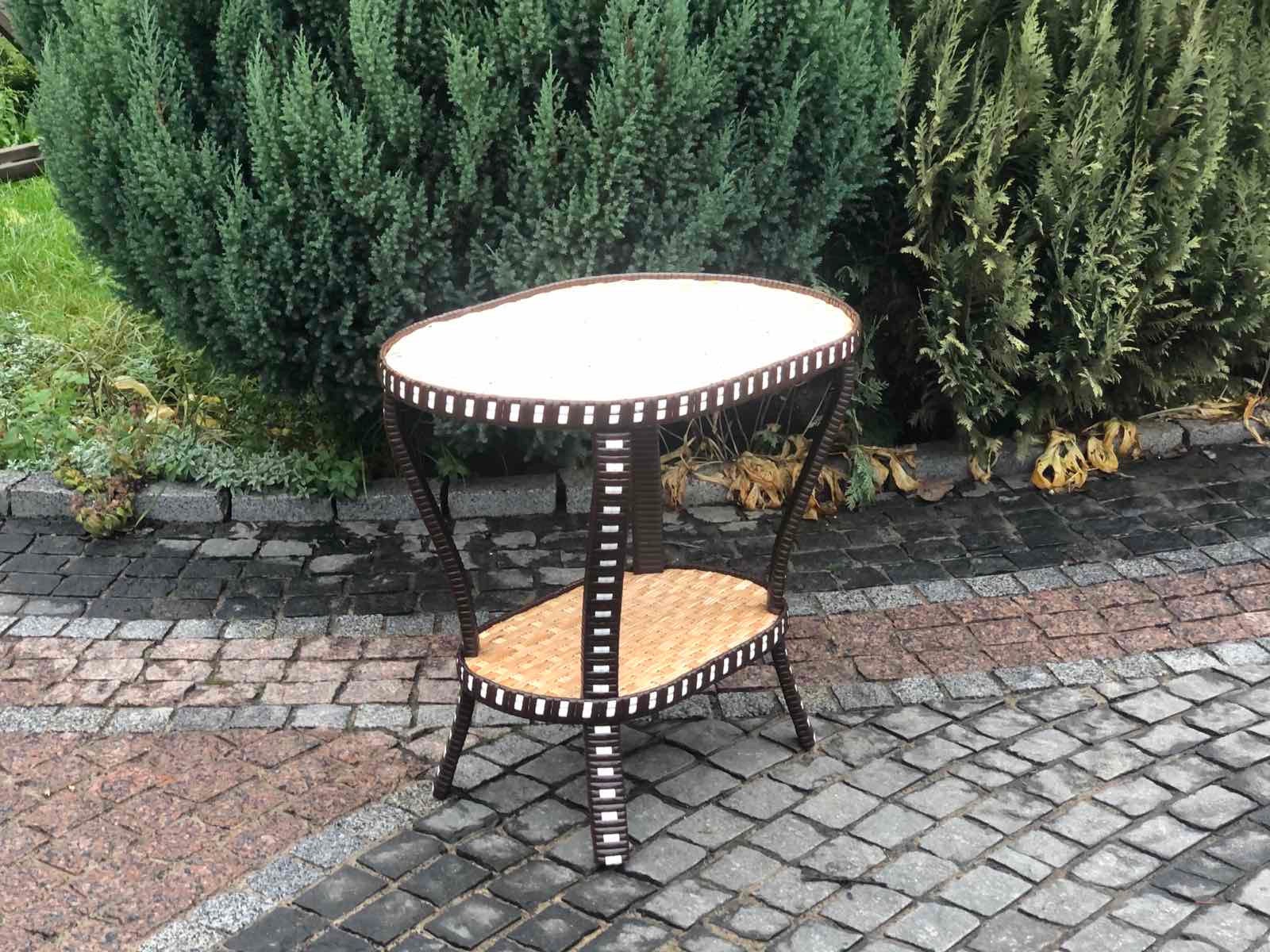 Wicker Rocking Chair, coffee table included, willow rocking chair