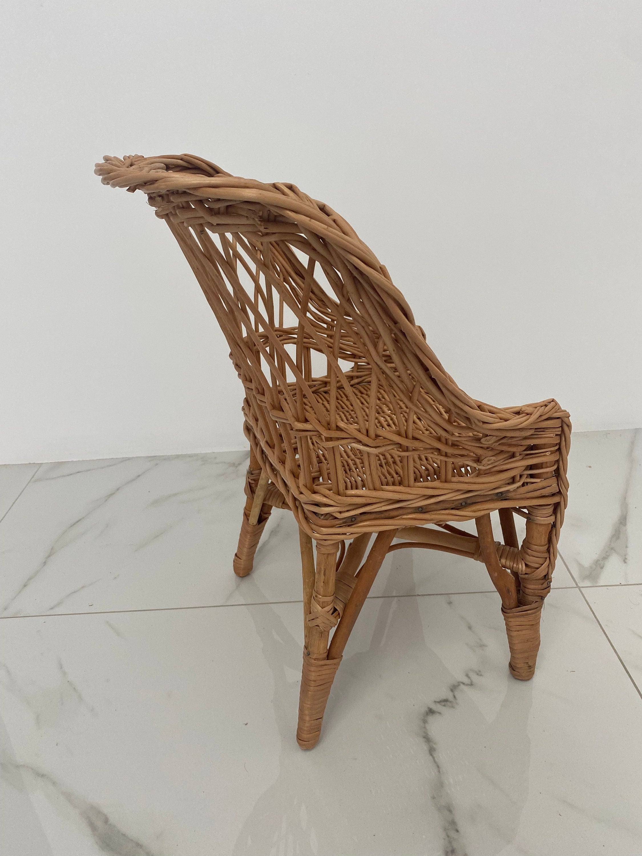 Wicker chair for children, armchair for children, armchair for children
