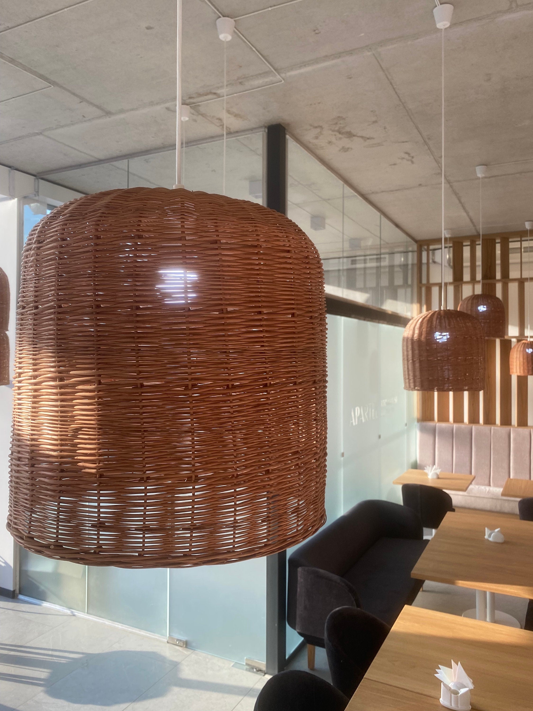 Pendant Light, Ceiling Light Shade, Pendant Light Shade, Rattan Lamp Shade, Rattan Pendant Light, Woven Pendant Shade