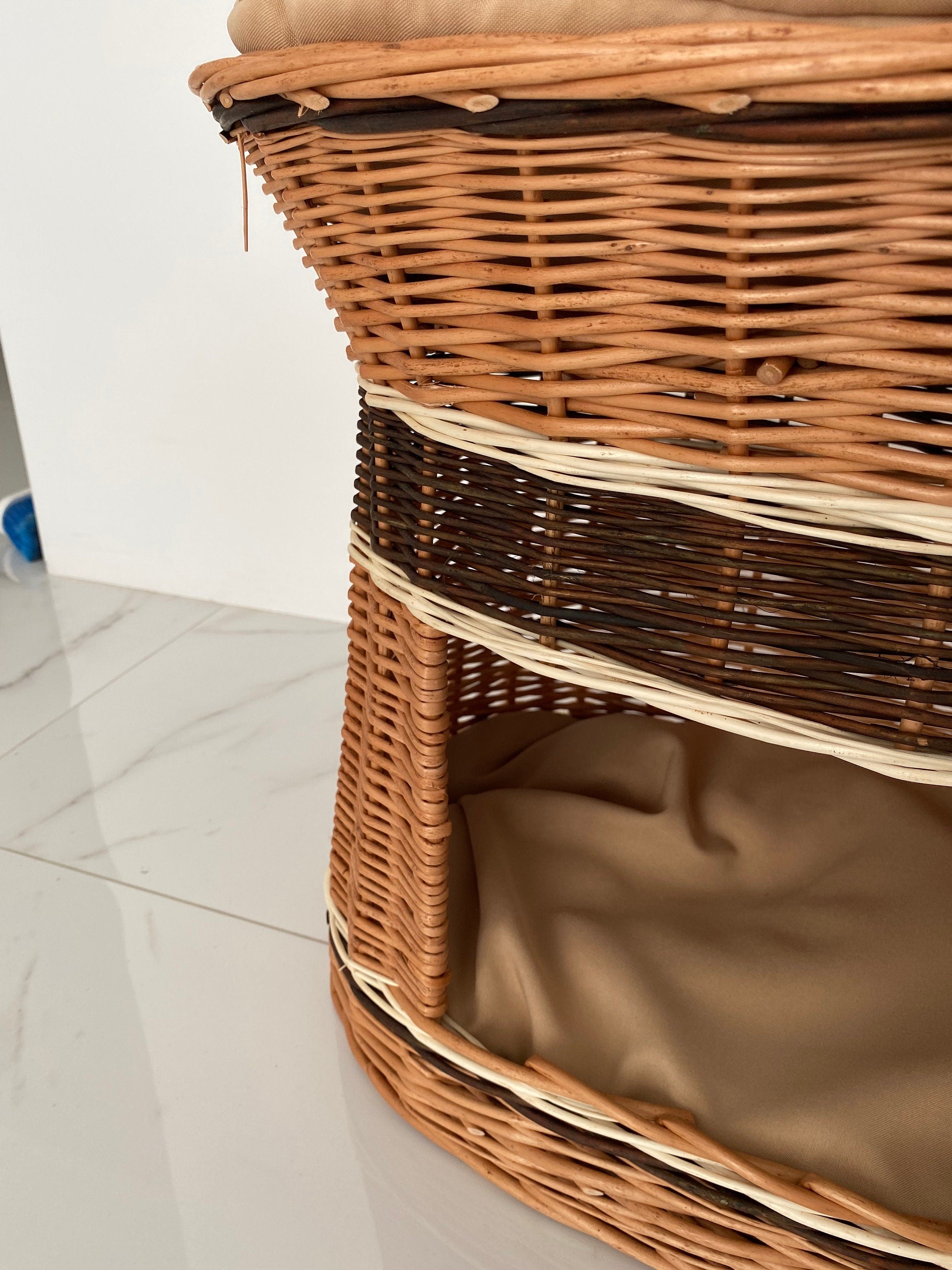 Wicker Pet Carrier, Pet Basket, House for animals