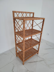 Wicker Shelf, Storage shelf, Bookshelf, Plant shelf, Rattan shelf