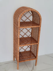 Wicker Shelf, Storage shelf, Bookshelf, Plant shelf, Rattan shelf