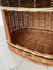 Wicker Pet Carrier, Pet Basket, House for animals