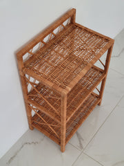 Wicker Shelf, Storage shelf, Bookshelf, Plant shelf, Rattan shelf