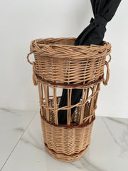 Umbrella Holder, Umbrella Wicker Stand, Walking Stick Holder, Umbrella Stand, Hallway Organizer
