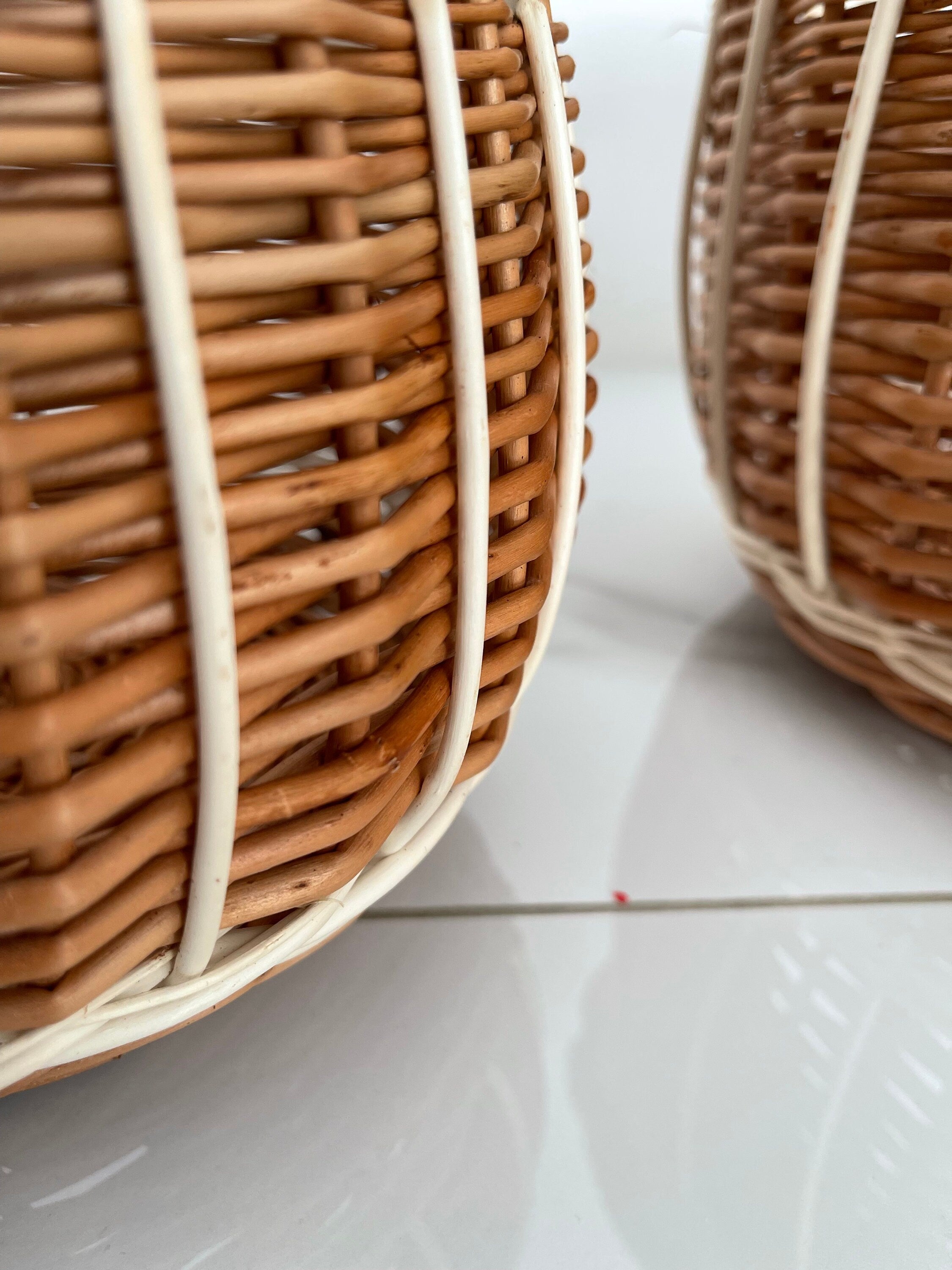 Picnic basket, Wicker easter basket, Wicker basket, Storage basket
