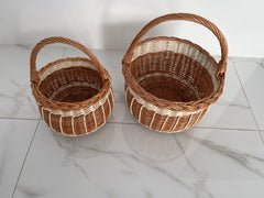 Picnic basket, Wicker easter basket, Wicker basket, Storage basket