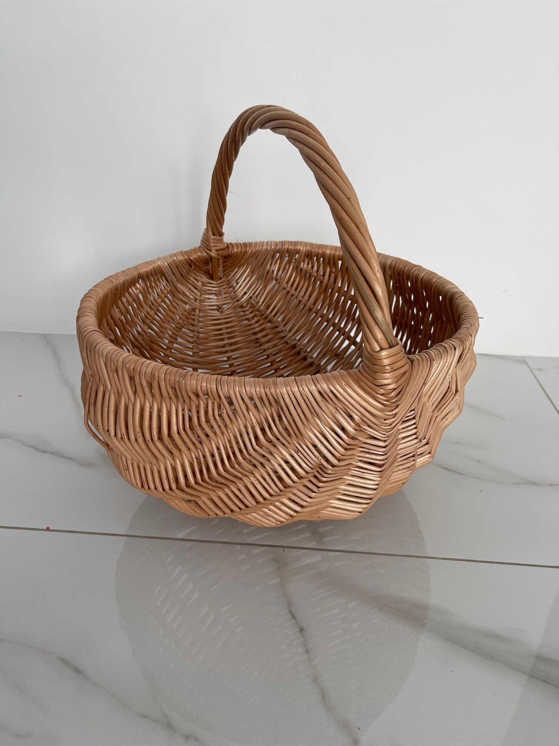 Natural Market Basket, Easter Basket, Eco friendly market Basket, Picnic basket, Wicker basket, Storage basket