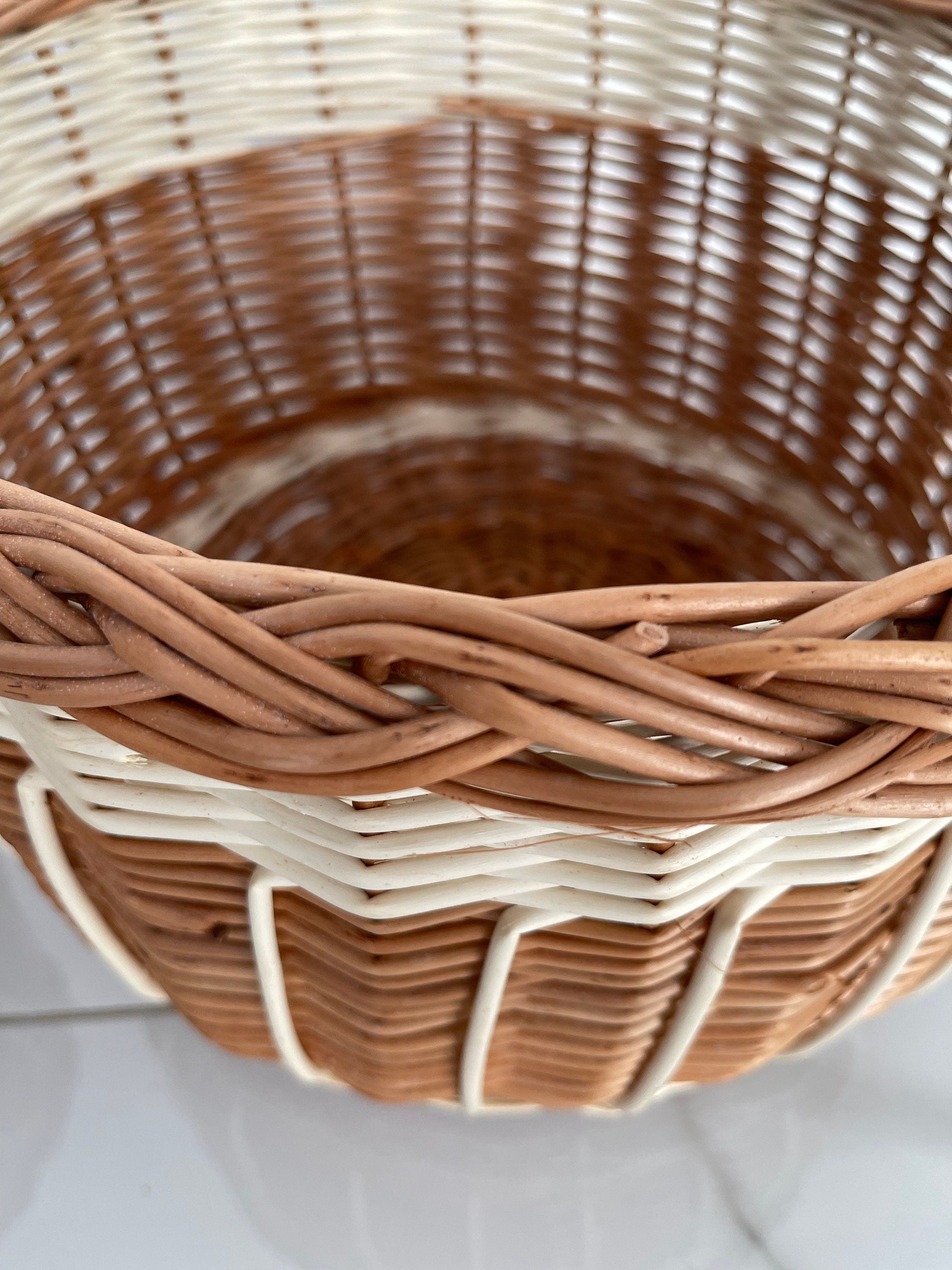 Picnic basket, Wicker easter basket, Wicker basket, Storage basket