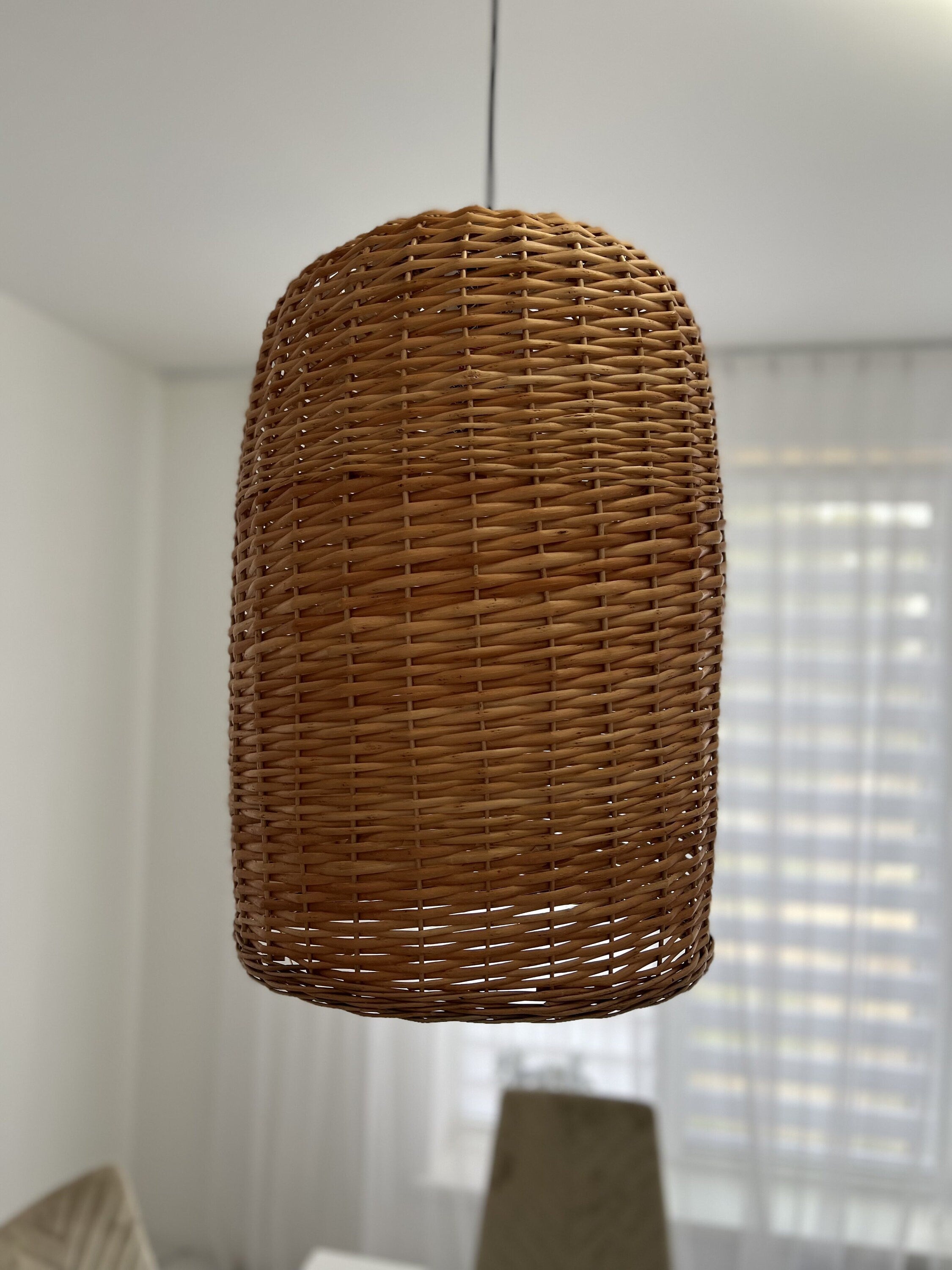 Wicker lamp shades, Hanging Ceiling Lampshade, rattan lamp shade, Boho Lighting, Lamp Shade, Pendant light for kitchen island