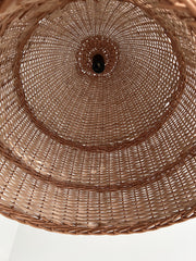 Wicker Rattan Lampshade Boho Style, Rattan Lamp Shade, Hanging Pendant, Handmade Rattan Lamp Shade, Pendant light, Rattan Lamp Shade