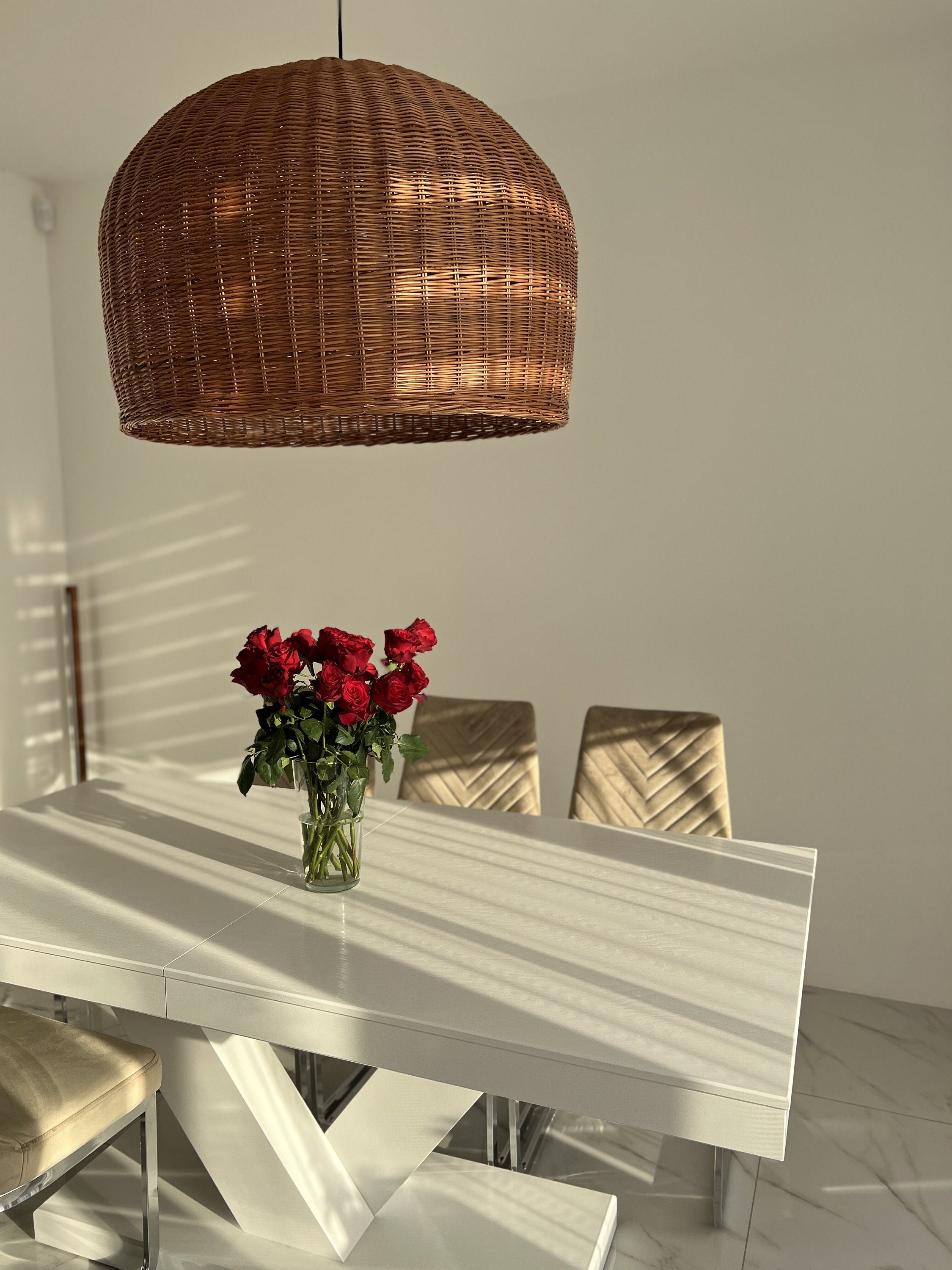 Handmade Pendant Light, Kitchen Lighting,Handmade Rattan Lamp Shade, Wicker Pendant Light Shade, Bedside Lamp, Kitchen Island Light Fixture