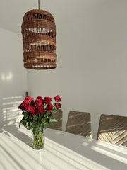 Rattan Pendant Light, Boho Woven Pendant Light, Wicker Rattan Lamp Shade, Ceiling Rattan Pendant Light Shade,Pendant light,Rattan Lamp Shade