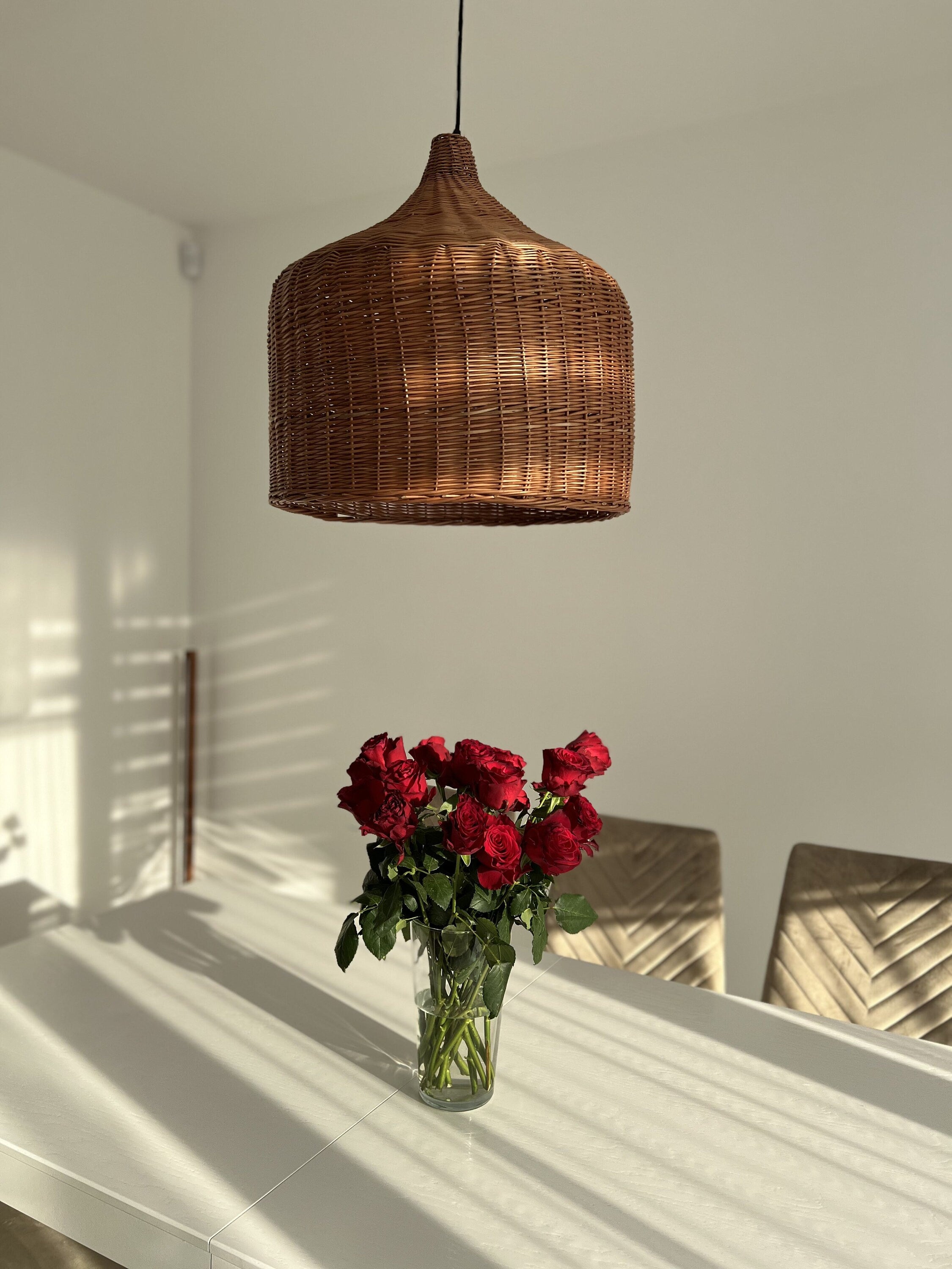 Pendant Ceiling Wood Lantern, Bohemian Light Pendant, Hanging Pendant, Handmade Rattan Lamp Shade, Pendant light
