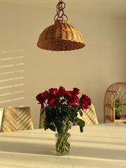 Wicker ceiling light, Lighting pendant, Wood pendant light, Pendant lighting, Pendant light, Dining room lighting, Hanging pendant light
