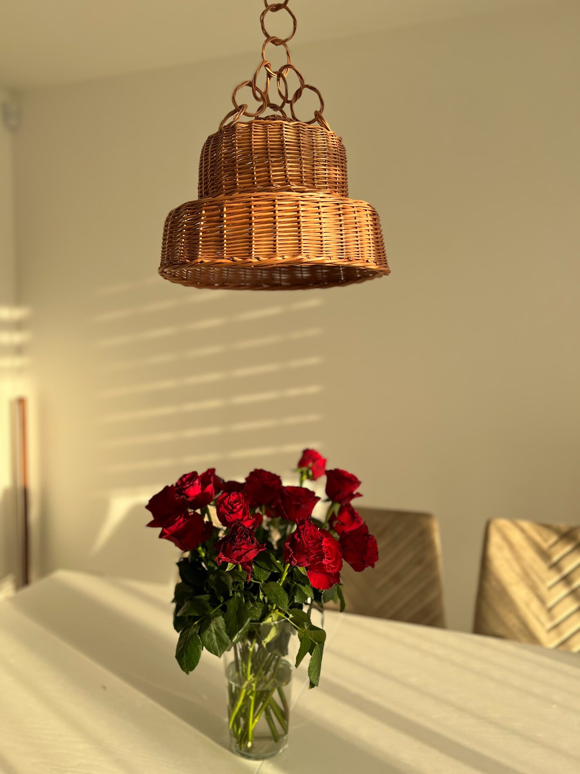 Lighting pendant, Wood pendant light, Pendant lighting, Pendant light, Dining room lighting, Hanging pendant light