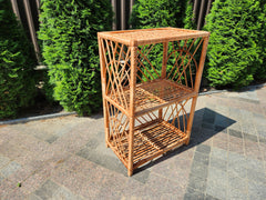 Wicker Shelf, Storage shelf, Bookshelf, Plant shelf, Rattan shelf