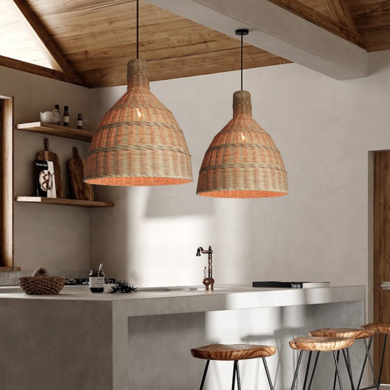 Lamp shade, Pendant light, Pendant Light Shade, Woven Pendant Shade