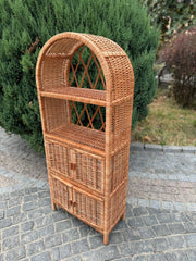 Wicker Shelf, Storage shelf, Bookshelf, Plant shelf, Rattan shelf
