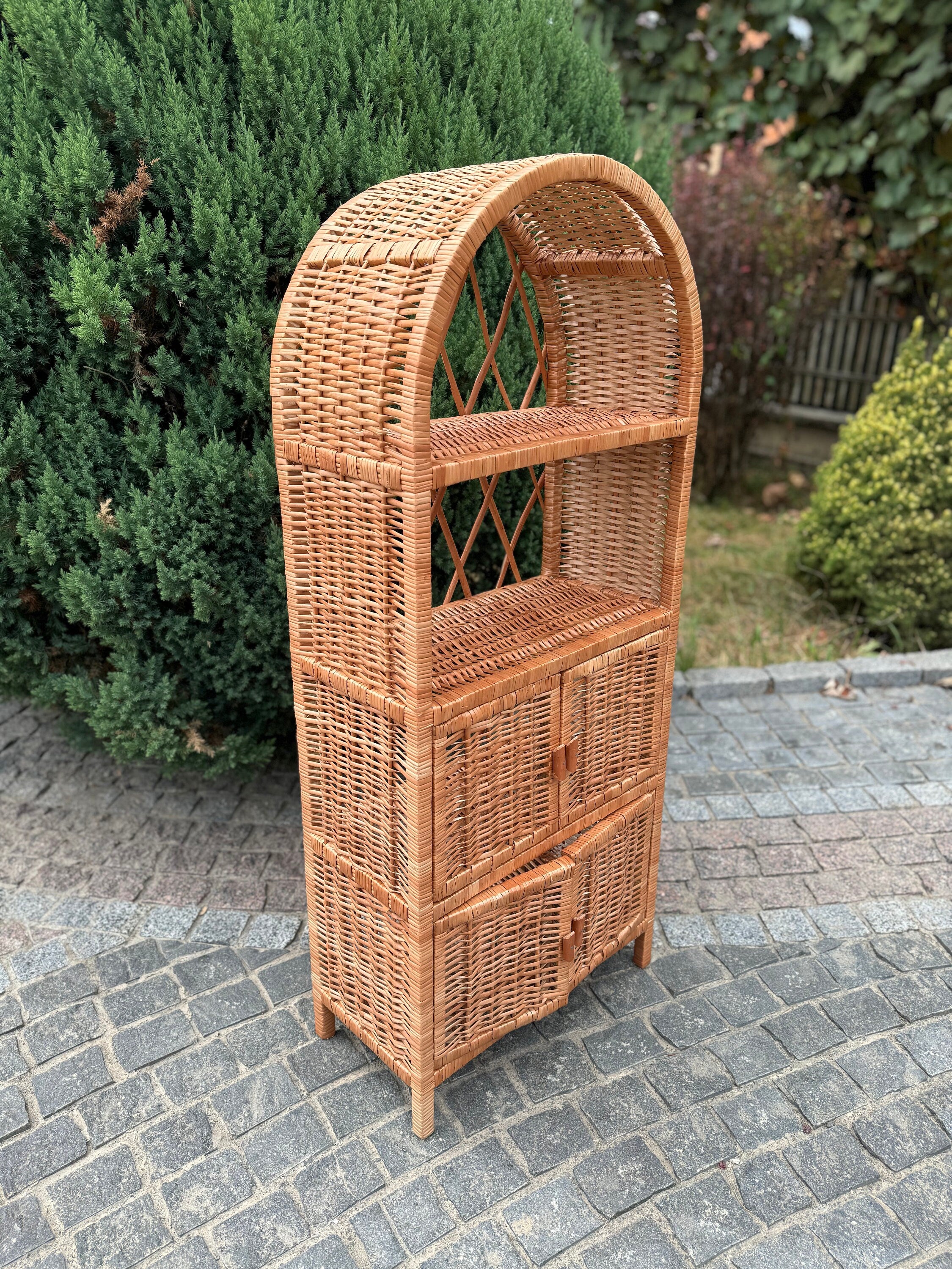 Wicker Shelf, Storage shelf, Bookshelf, Plant shelf, Rattan shelf